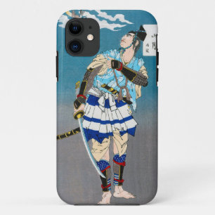 Samurai Holding a Katana, Tsukioka Yoshitoshi iPhone 11 Case