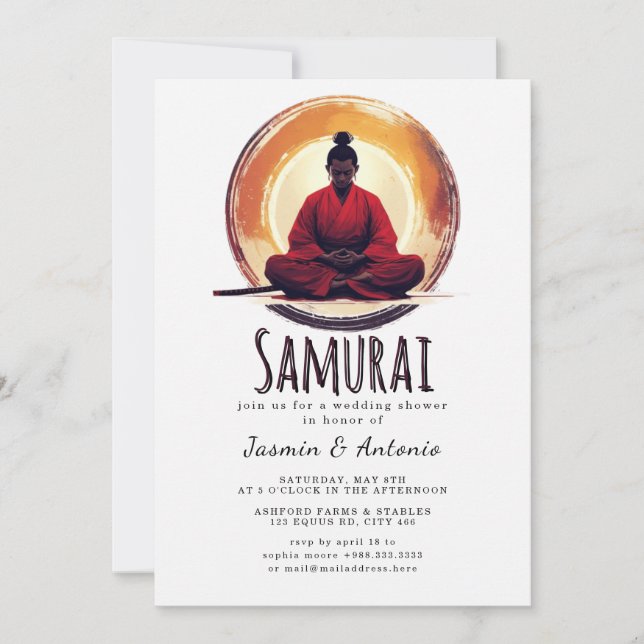 Samurai Invitation (Front)