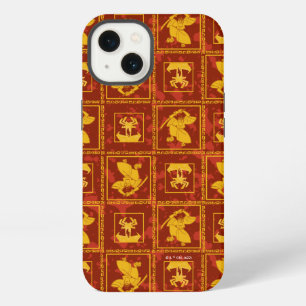 Samurai Jack & Aku Golden Silhouette Tile Pattern iPhone 13 Case