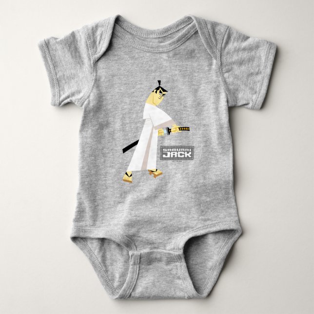 Samurai Jack Drawing Sword Baby Bodysuit (Front)