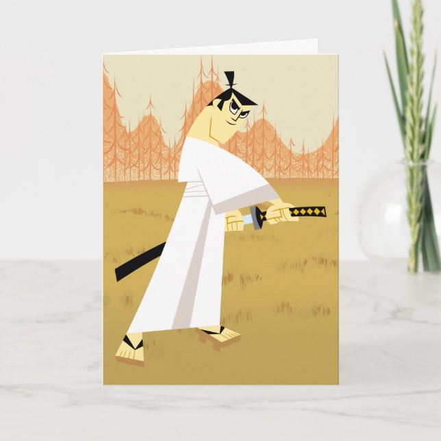 Samurai Jack Drawing Sword Card (Front)