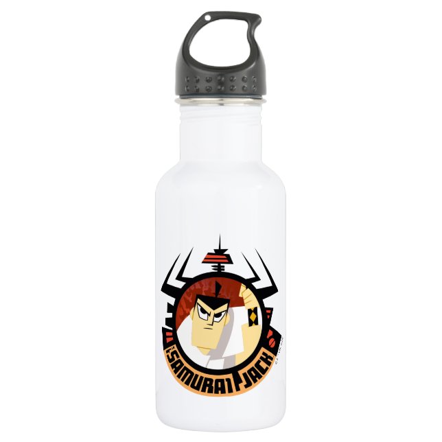 Samurai Jack In Aku Futuristic Frame 532 Ml Water Bottle (Front)