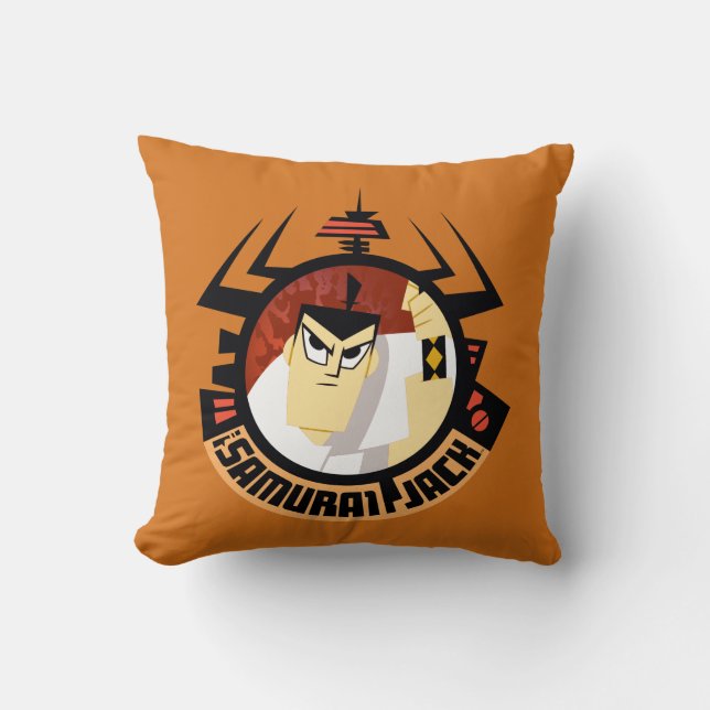 Samurai Jack In Aku Futuristic Frame Cushion (Front)