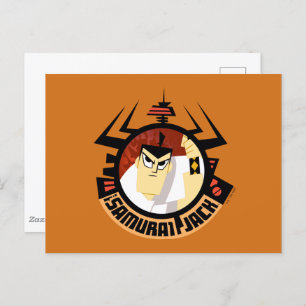 Samurai Jack In Aku Futuristic Frame Postcard