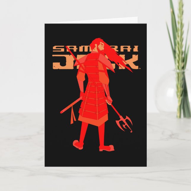 Samurai Jack Red Warrior Graphic Card (Front)