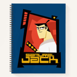 Samurai Jack Smiling Futuristic Frame Graphic Notebook