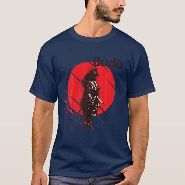 Samurai Japanese Art Print Bushido Code Way of the T-Shirt (Front)