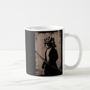 Samurai Japanese Cat Vintage Funny Graphic Ukiyo-e Coffee Mug