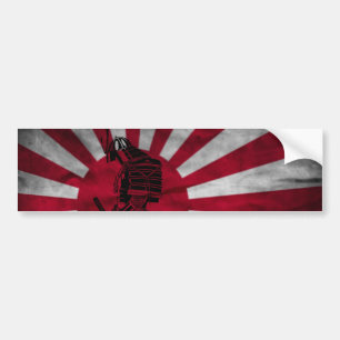 Samurai Japanese flag Bumper Sticker