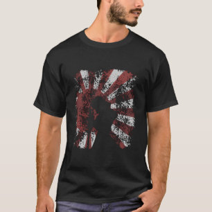Samurai Japanese Flag Warrior Ninja Japan Martial T-Shirt