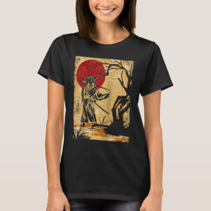 Samurai Japanese Vintage Fighter Retro Raglan Base T-Shirt