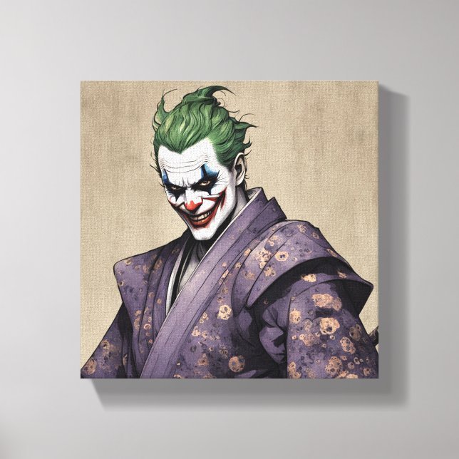 Samurai Jocker Canvas Print (Front)