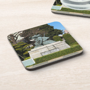 Samurai Kamakura Gongoro Kagemasa Kabuki Statue Coaster