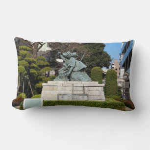 Samurai Kamakura Gongoro Kagemasa Kabuki Statue Lumbar Cushion