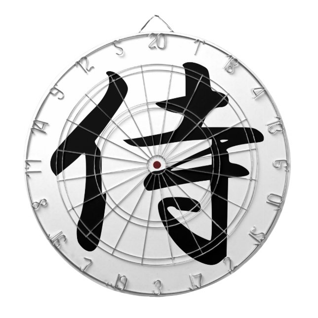 Samurai Kanji Symbol Dartboard (Front)