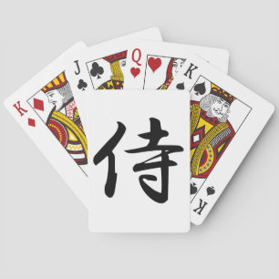 Samurai Kanji Symbol Playing Cards