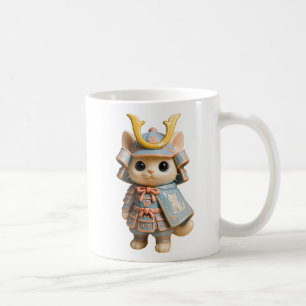 Samurai kawaii pastel coffee mug