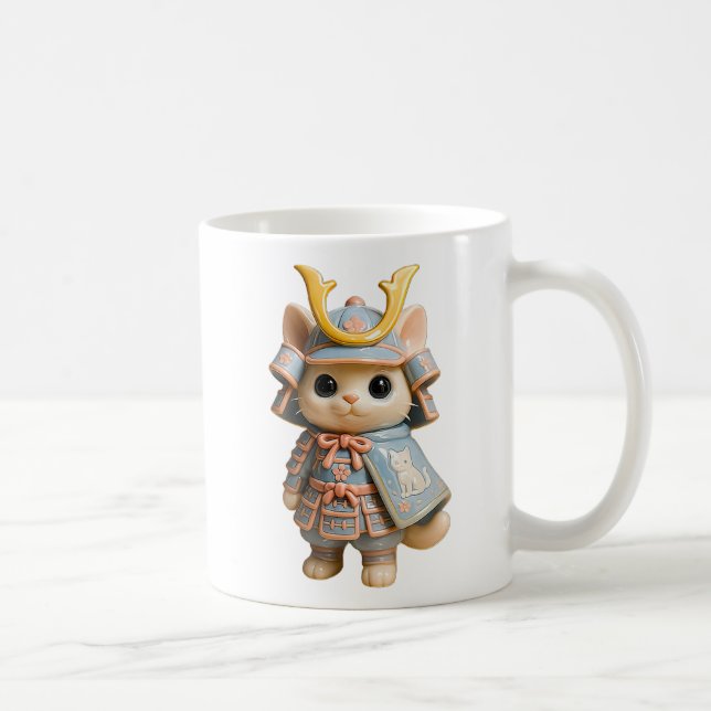 Samurai kawaii pastel coffee mug (Right)