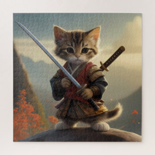 Samurai Kitty Jigsaw Puzzle for all ages