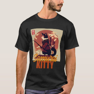 Samurai Kitty Vs Anime The Feline Revolution T-Shirt