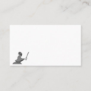 samurai manga boy bushido japan business card