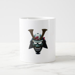Samurai mask large coffee mug