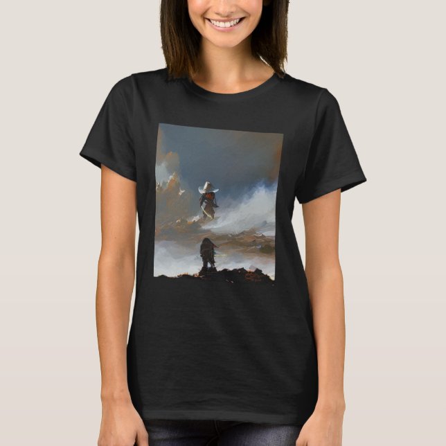 Samurai Meets His Match by Don Castillo Artist on  T-Shirt (Front)