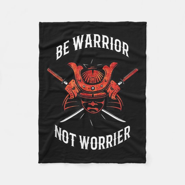 Samurai Motivation, Musashi Srit  Fleece Blanket (Front)