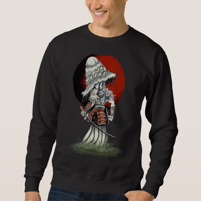 Samurai Mushroom With Sword At Sunset Sweatshirt (Front)
