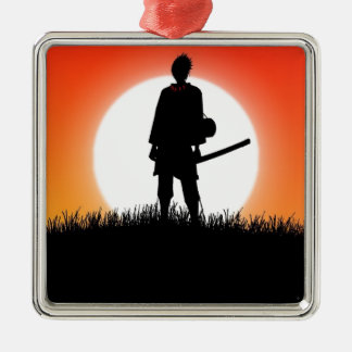 Samurai, Ninja - Japanese Warrior Metal Tree Decoration