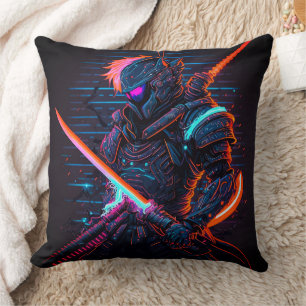 Samurai Ninja Warrior Katana Sword Cushion