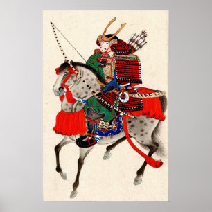 Samurai on Horseback 1878 Poster