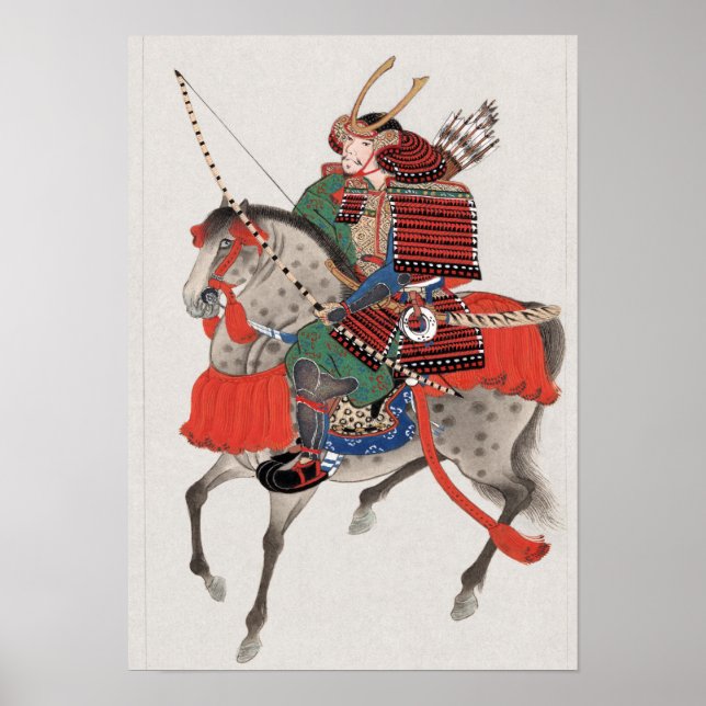 Samurai on horseback poster (Front)
