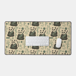 Samurai Panda Gaming  Desk Mat