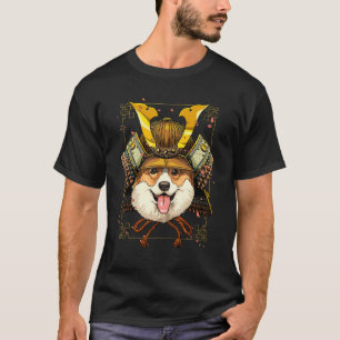 Samurai Pembroke Welsh Corgi Dog Japanese Warrior T-Shirt