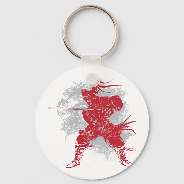 Samurai Pose Key Ring (Front)