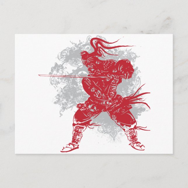 Samurai Pose Postcard (Front)