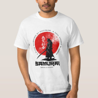 Samurai Print Cotton T-Shirt – Bold & Stylish 