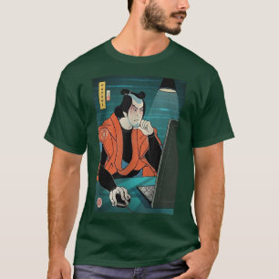 Samurai Programmer 4 Code Developer Ukiyoe  T-Shirt