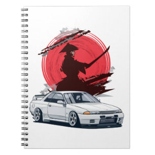Samurai R32 Japanese Car Notebook