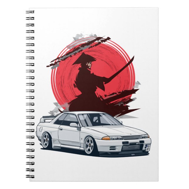 Samurai R32 Japanese Car Notebook (Front)
