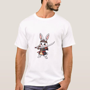 Samurai Rabbit Pose - Cute Warrior Tee