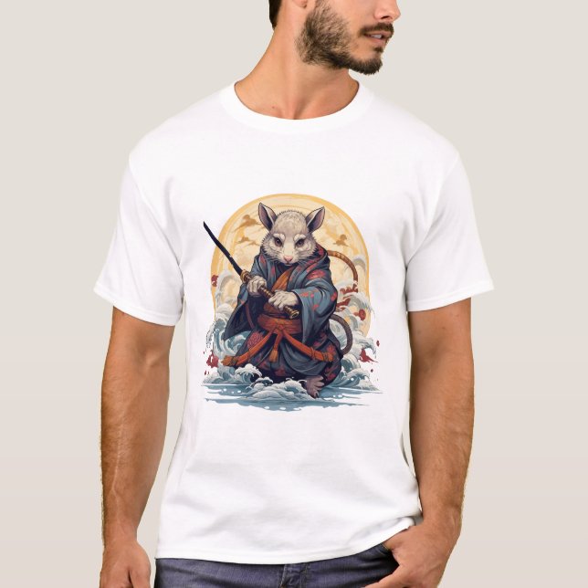 Samurai Rat Men's T-Shirts (Front)