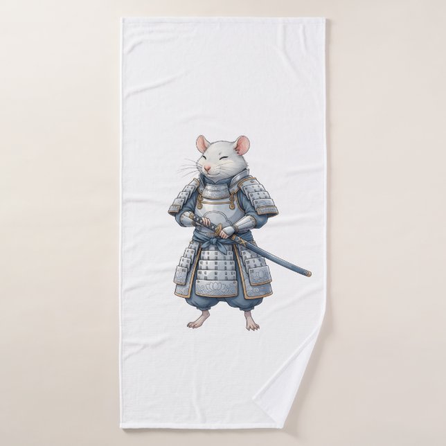 Samurai Rat warrior  Bath Towel (Bath Towel)