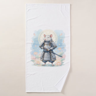  Samurai Rat warrior  Bath Towel
