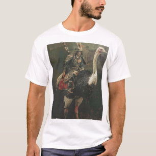 Samurai Riding Ostrich in Jean Fouquet Artwork T-S T-Shirt