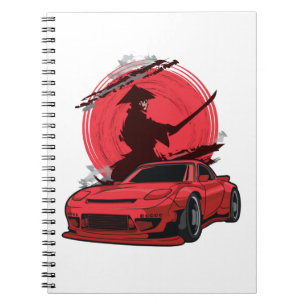 Samurai RX7 Japanese Car Notebook
