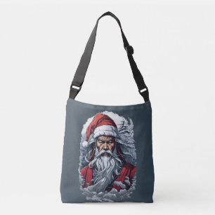 Samurai Santa Warrior Christmas Art Gift  Crossbody Bag
