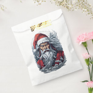 Samurai Santa Warrior Christmas Art Gift Favour Bag