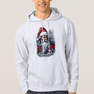 Samurai Santa Warrior Christmas Art Gift  Hoodie